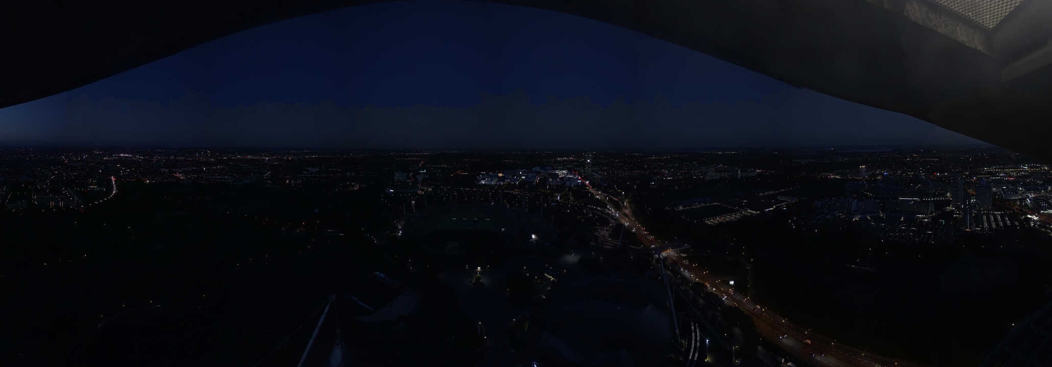 Archiv Foto Webcam München: Panorama Olympiastadion und Olympiapark