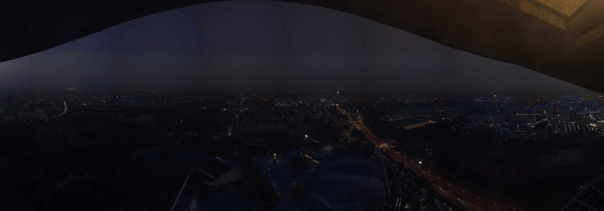 Archiv Foto Webcam München: Panorama Olympiastadion und Olympiapark