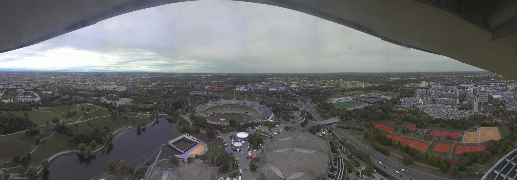 Archived image Webcam Munich - Olympic Parc and Stadium