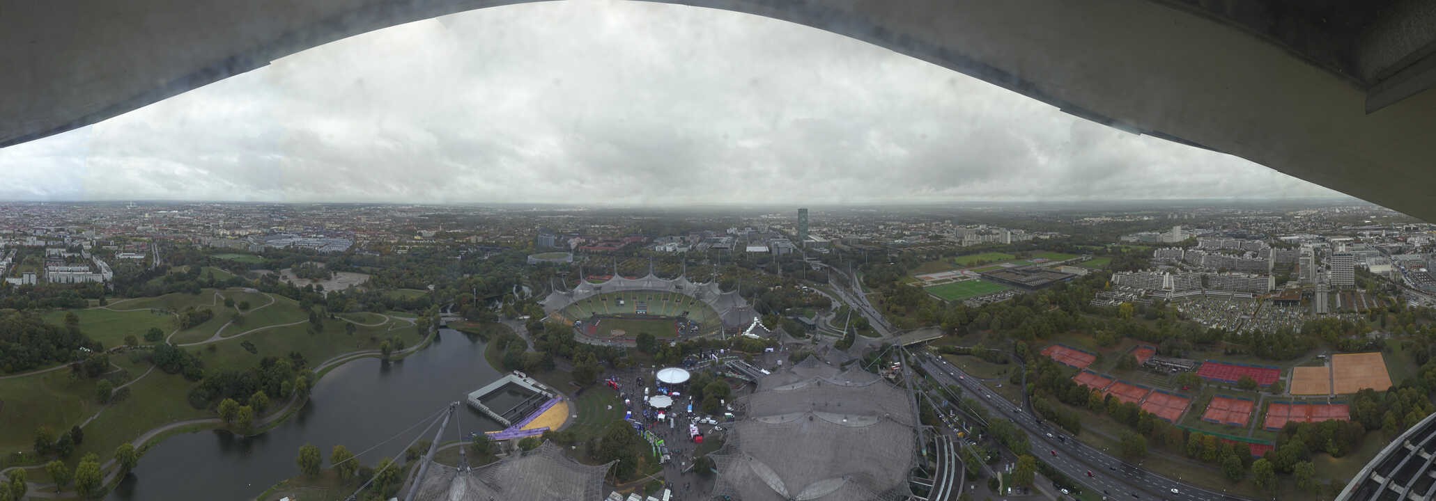 Archived image Webcam Munich - Olympic Parc and Stadium