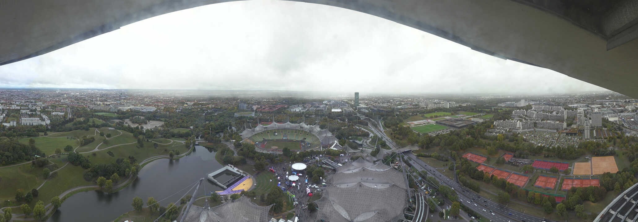 Archived image Webcam Munich - Olympic Parc and Stadium
