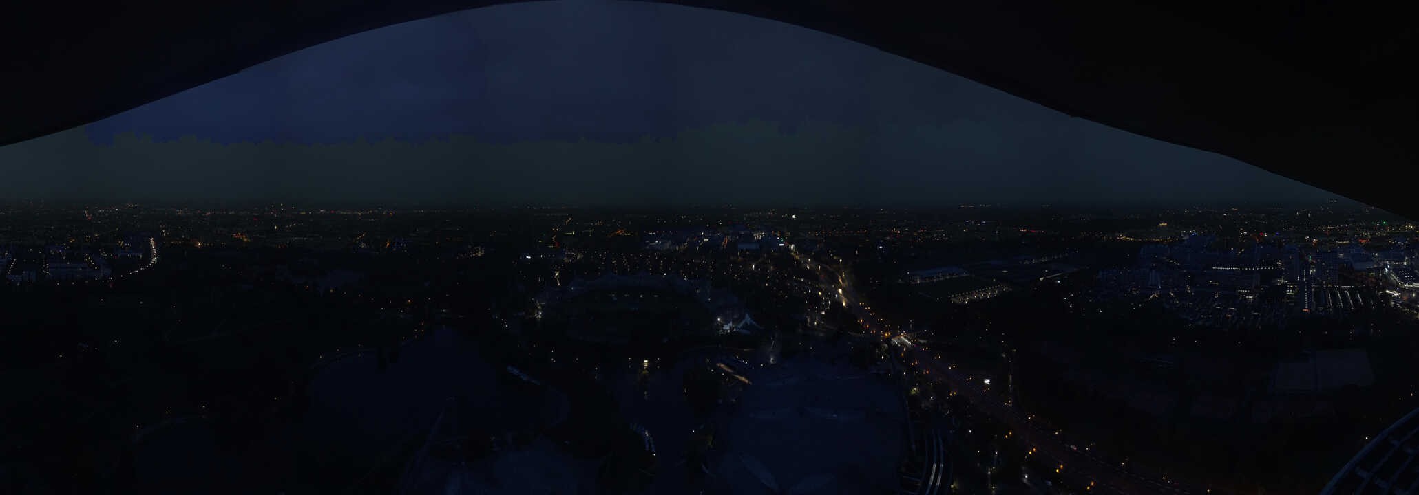 Archiv Foto Webcam München: Panorama Olympiastadion und Olympiapark