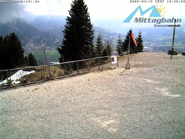 Archiv Foto Webcam Immenstadt: Mittaggipfel (Blick ins Illertal)