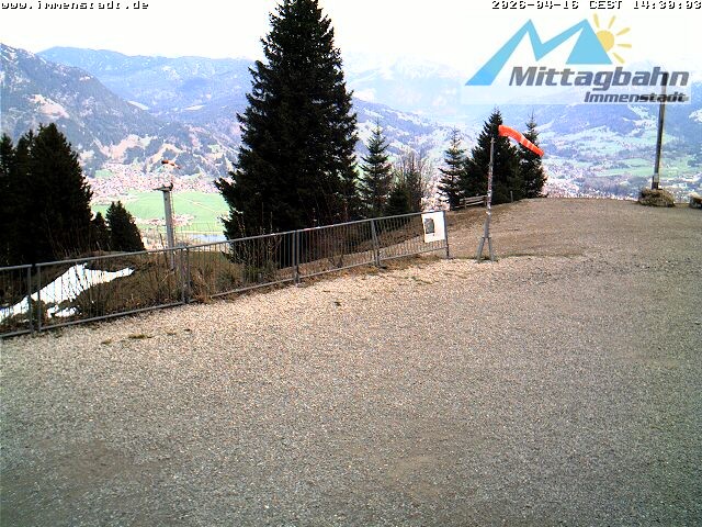 Archiv Foto Webcam Immenstadt: Mittaggipfel (Blick ins Illertal)