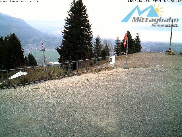Archiv Foto Webcam Immenstadt: Mittaggipfel (Blick ins Illertal)
