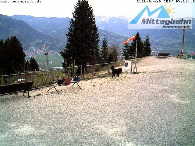 Archiv Foto Webcam Immenstadt: Mittaggipfel (Blick ins Illertal)