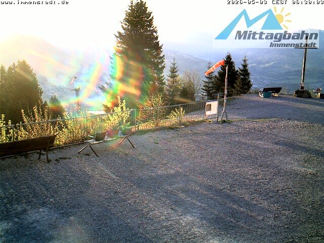 Archived image Webcam Mountain Mittagberg (View towards Valley Iller)