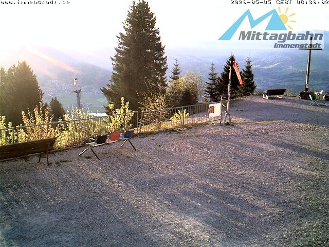 Archived image Webcam Mountain Mittagberg (View towards Valley Iller)