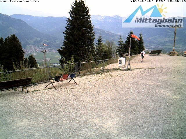 Archived image Webcam Mountain Mittagberg (View towards Valley Iller)