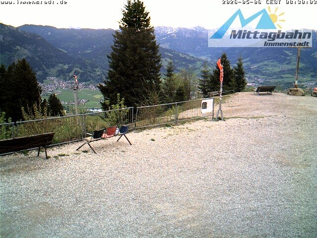 Archiv Foto Webcam Immenstadt: Mittaggipfel (Blick ins Illertal)