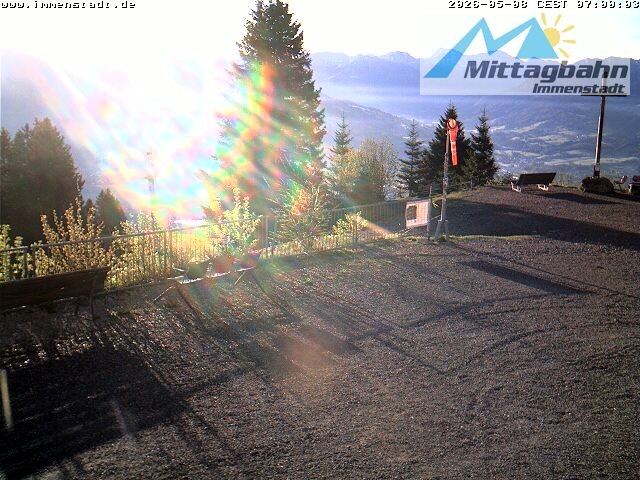 Archiv Foto Webcam Immenstadt: Mittaggipfel (Blick ins Illertal)