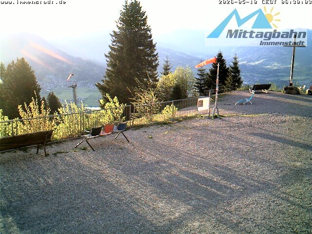 Archiv Foto Webcam Immenstadt: Mittaggipfel (Blick ins Illertal)