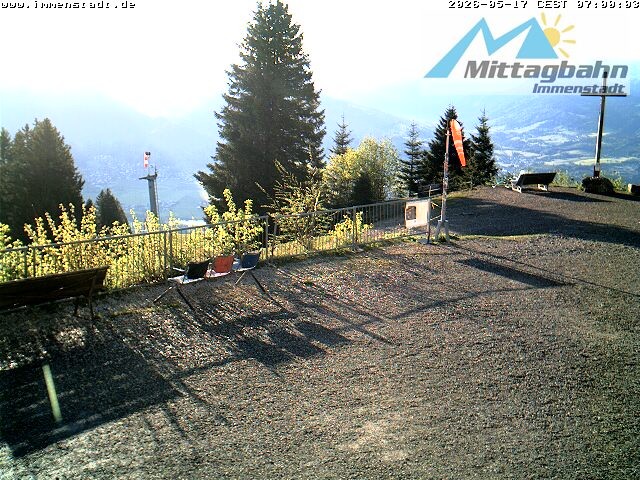 Archiv Foto Webcam Immenstadt: Mittaggipfel (Blick ins Illertal)