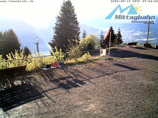 Archiv Foto Webcam Immenstadt: Mittaggipfel (Blick ins Illertal)