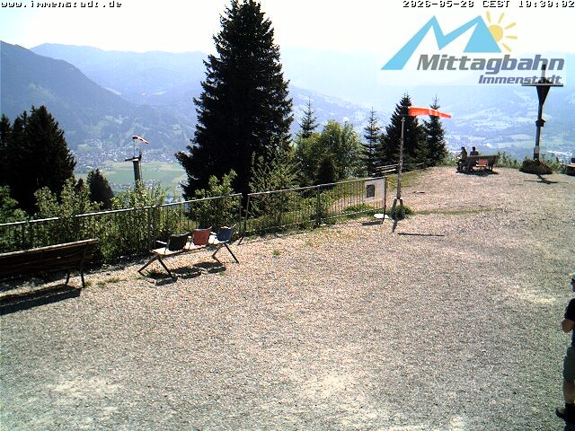 Archiv Foto Webcam Immenstadt: Mittaggipfel (Blick ins Illertal)
