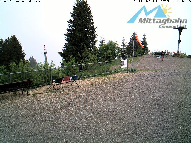 Archiv Foto Webcam Immenstadt: Mittaggipfel (Blick ins Illertal)