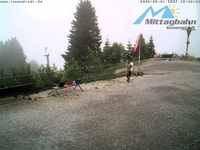 Archiv Foto Webcam Immenstadt: Mittaggipfel (Blick ins Illertal)