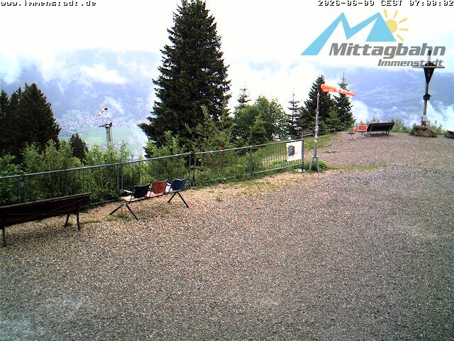 Archiv Foto Webcam Immenstadt: Mittaggipfel (Blick ins Illertal)