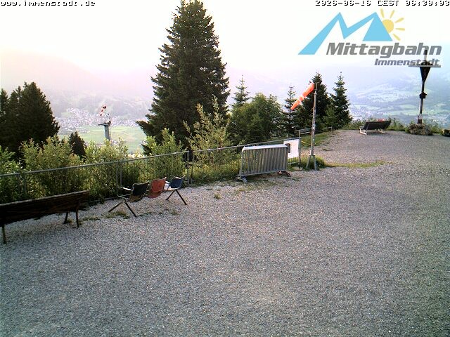 Archiv Foto Webcam Immenstadt: Mittaggipfel (Blick ins Illertal)