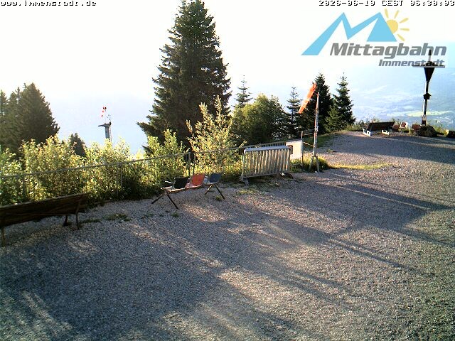 Archived image Webcam Mountain Mittagberg (View towards Valley Iller)