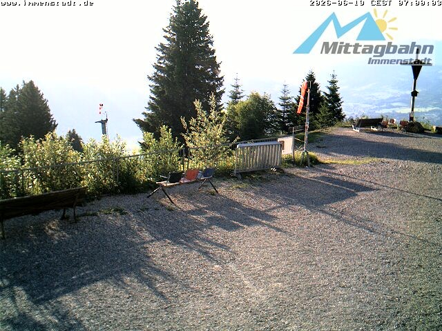 Archived image Webcam Mountain Mittagberg (View towards Valley Iller)