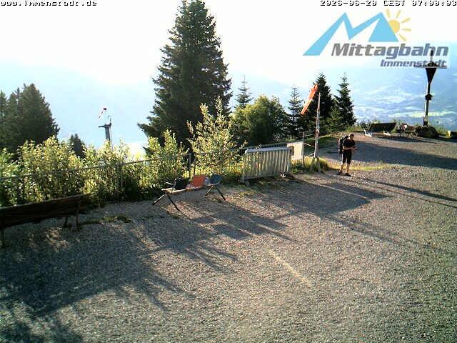 Archived image Webcam Mountain Mittagberg (View towards Valley Iller)