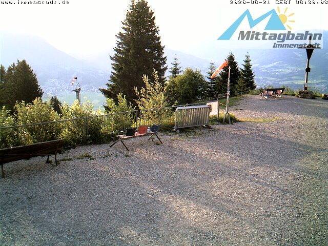 Archiv Foto Webcam Immenstadt: Mittaggipfel (Blick ins Illertal)