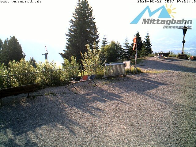 Archiv Foto Webcam Immenstadt: Mittaggipfel (Blick ins Illertal)