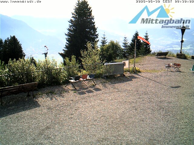 Archiv Foto Webcam Immenstadt: Mittaggipfel (Blick ins Illertal)