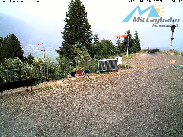Archiv Foto Webcam Immenstadt: Mittaggipfel (Blick ins Illertal)