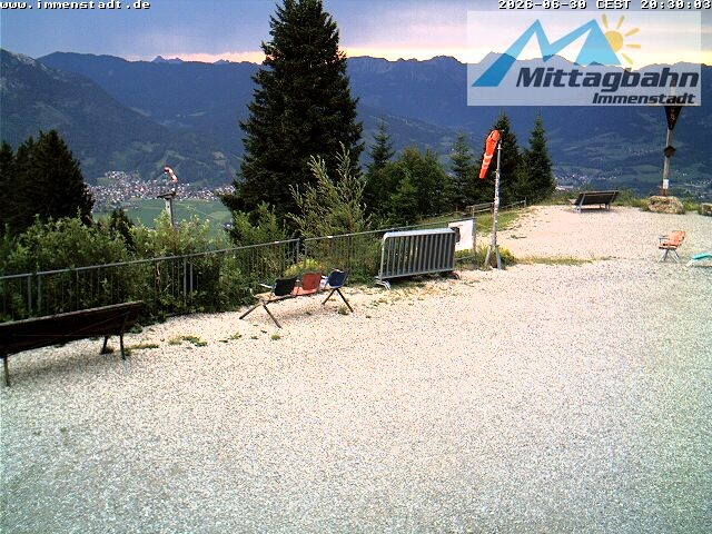Archiv Foto Webcam Immenstadt: Mittaggipfel (Blick ins Illertal)
