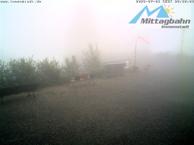 Archiv Foto Webcam Immenstadt: Mittaggipfel (Blick ins Illertal)