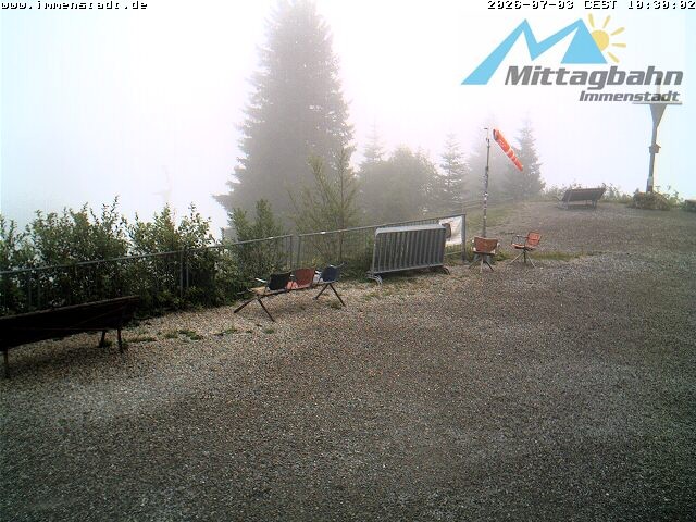 Archiv Foto Webcam Immenstadt: Mittaggipfel (Blick ins Illertal)