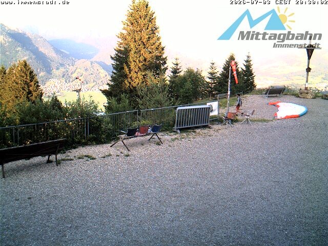Archiv Foto Webcam Immenstadt: Mittaggipfel (Blick ins Illertal)