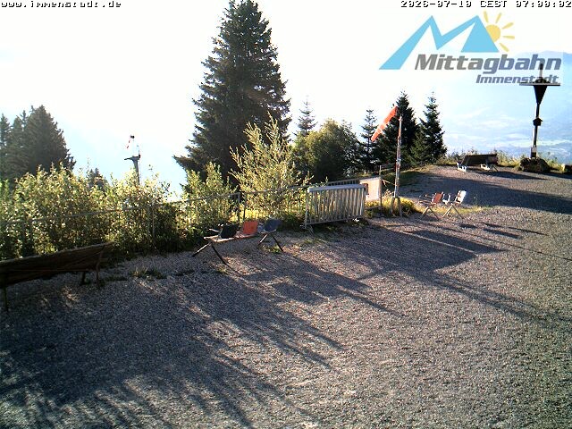 Archiv Foto Webcam Immenstadt: Mittaggipfel (Blick ins Illertal)