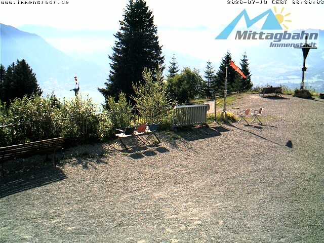 Archiv Foto Webcam Immenstadt: Mittaggipfel (Blick ins Illertal)