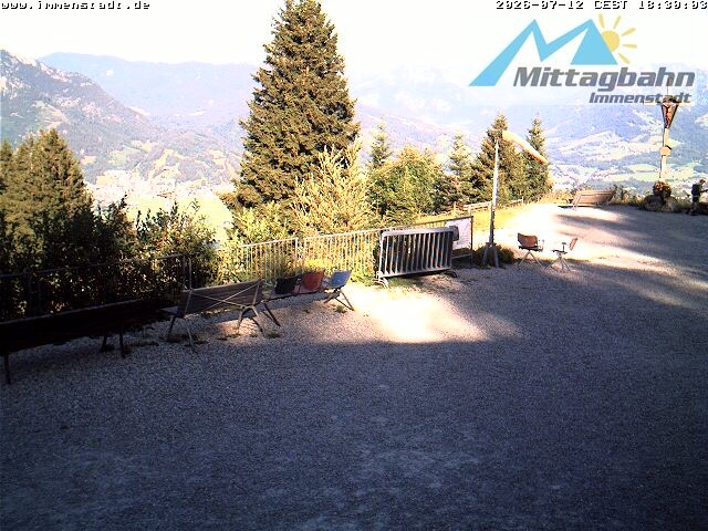 Archived image Webcam Mountain Mittagberg (View towards Valley Iller)