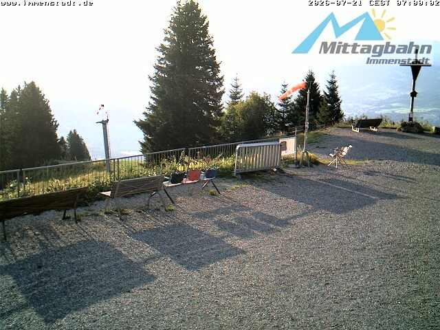 Archiv Foto Webcam Immenstadt: Mittaggipfel (Blick ins Illertal)