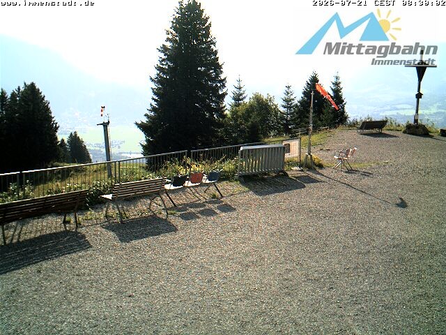 Archiv Foto Webcam Immenstadt: Mittaggipfel (Blick ins Illertal)
