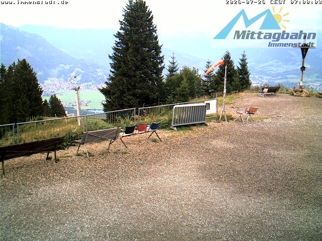 Archiv Foto Webcam Immenstadt: Mittaggipfel (Blick ins Illertal)