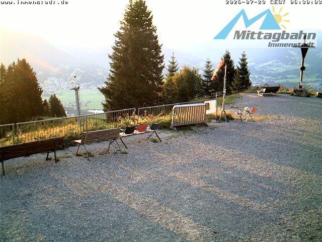 Archiv Foto Webcam Immenstadt: Mittaggipfel (Blick ins Illertal)