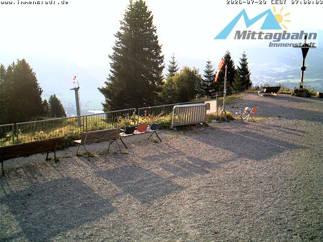 Archiv Foto Webcam Immenstadt: Mittaggipfel (Blick ins Illertal)
