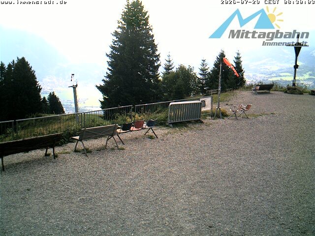Archiv Foto Webcam Immenstadt: Mittaggipfel (Blick ins Illertal)