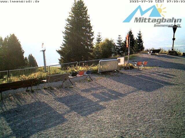 Archiv Foto Webcam Immenstadt: Mittaggipfel (Blick ins Illertal)