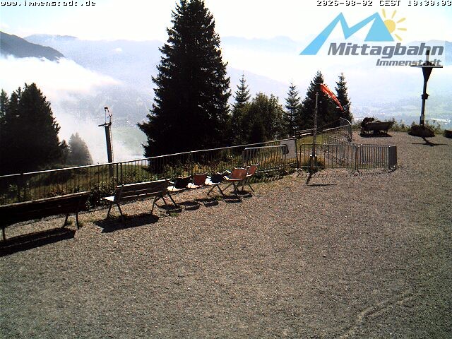 Archiv Foto Webcam Immenstadt: Mittaggipfel (Blick ins Illertal)
