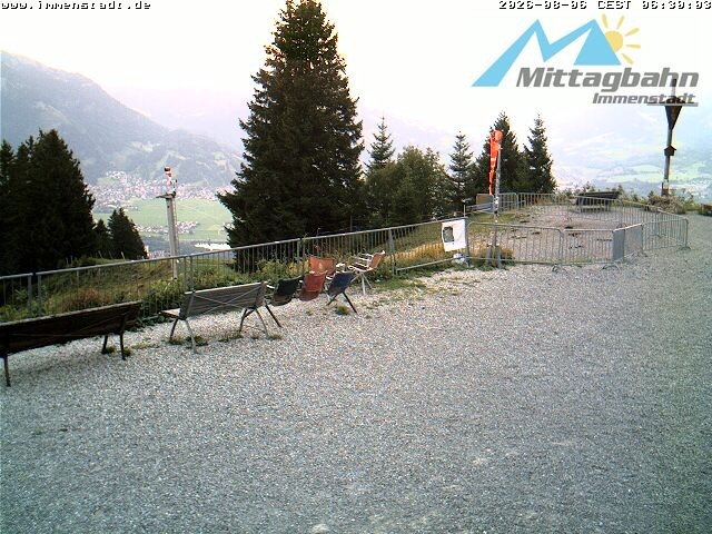 Archiv Foto Webcam Immenstadt: Mittaggipfel (Blick ins Illertal)
