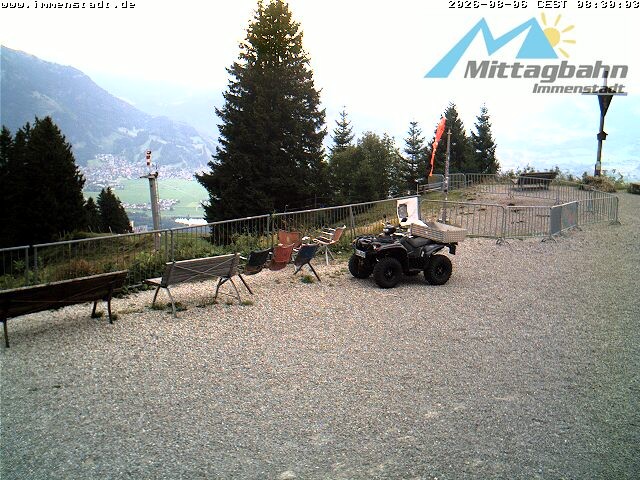 Archiv Foto Webcam Immenstadt: Mittaggipfel (Blick ins Illertal)