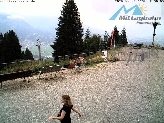 Archiv Foto Webcam Immenstadt: Mittaggipfel (Blick ins Illertal)