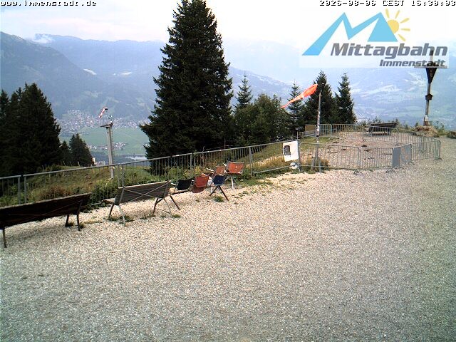 Archiv Foto Webcam Immenstadt: Mittaggipfel (Blick ins Illertal)