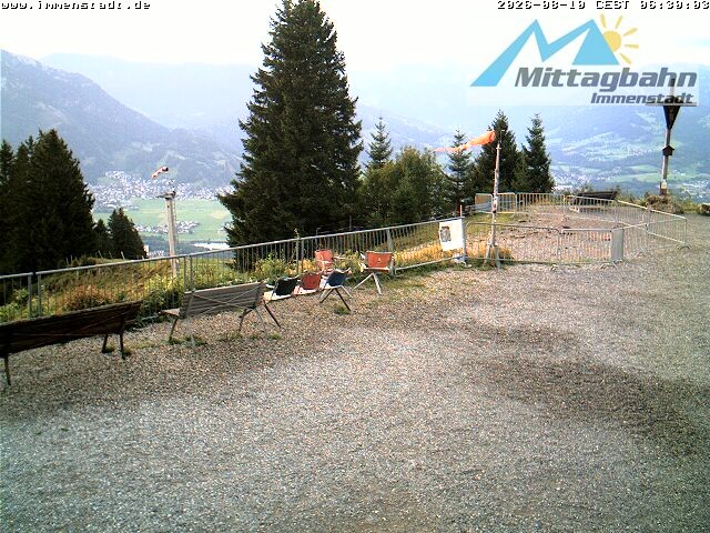 Archiv Foto Webcam Immenstadt: Mittaggipfel (Blick ins Illertal)